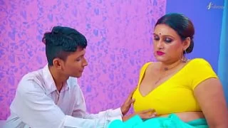 Indian mom with huge tits dominating in the family